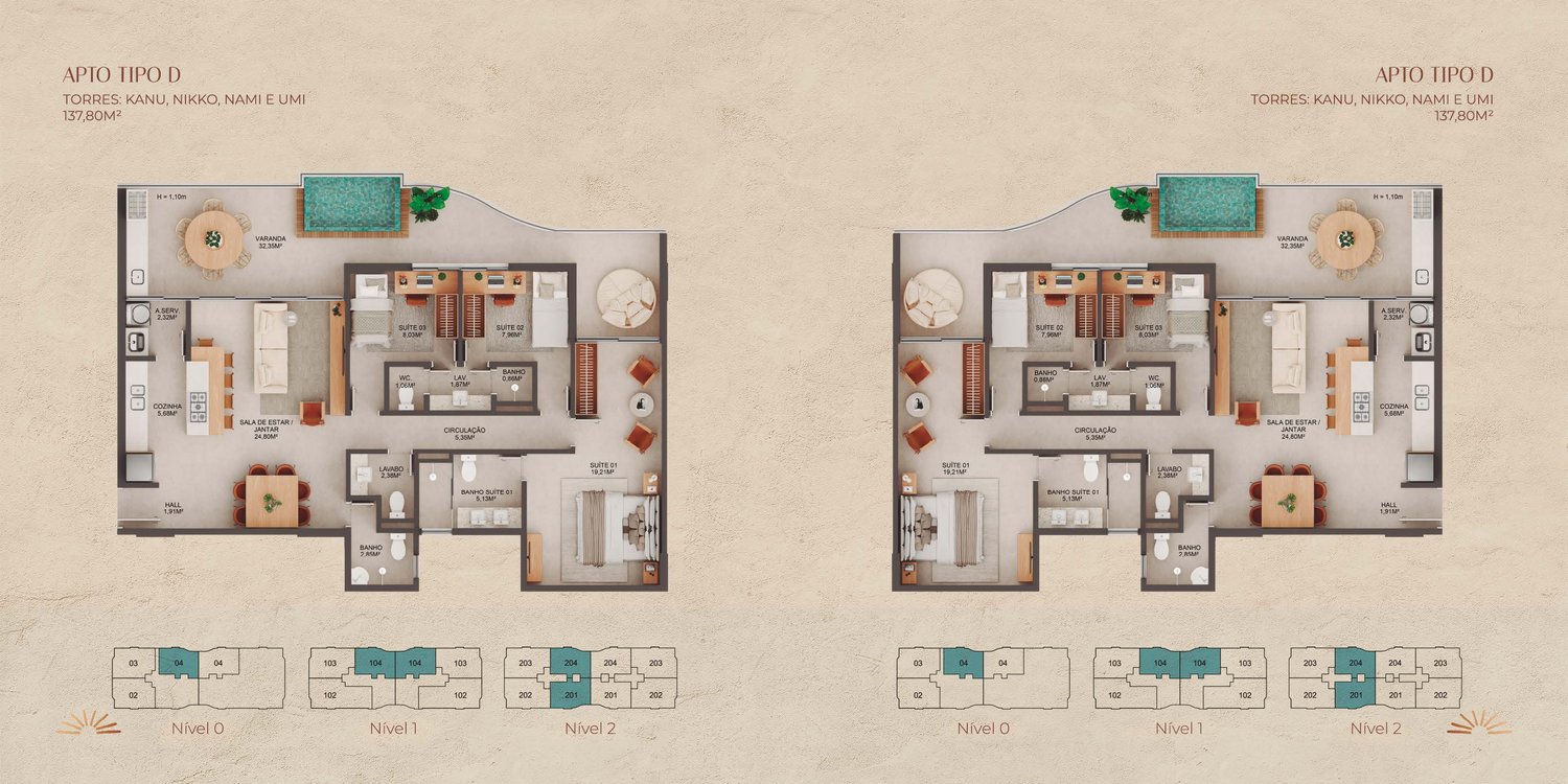 Planta Cobertura — Manami Ocean Living