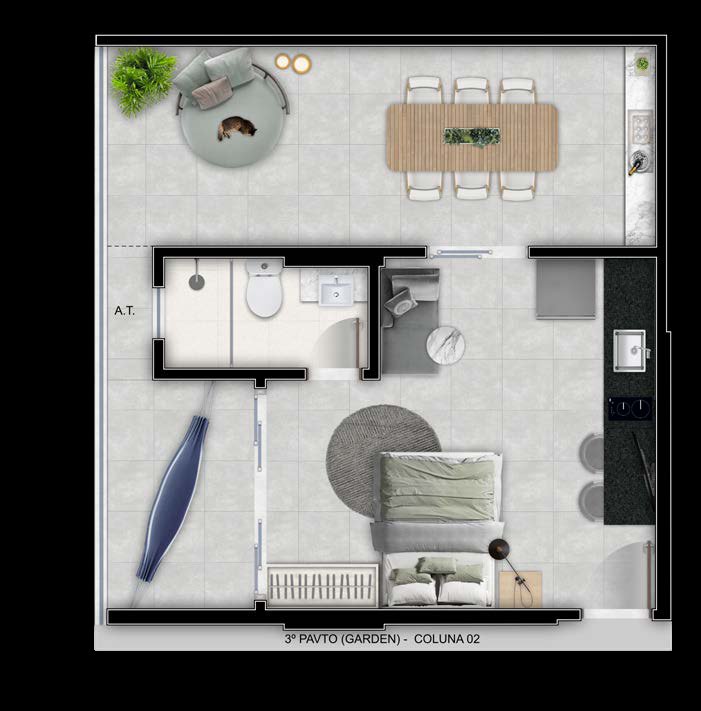 Planta Apartamento — On Sand