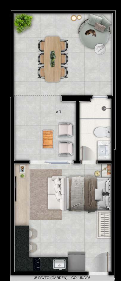 Planta Apartamento — On Sand