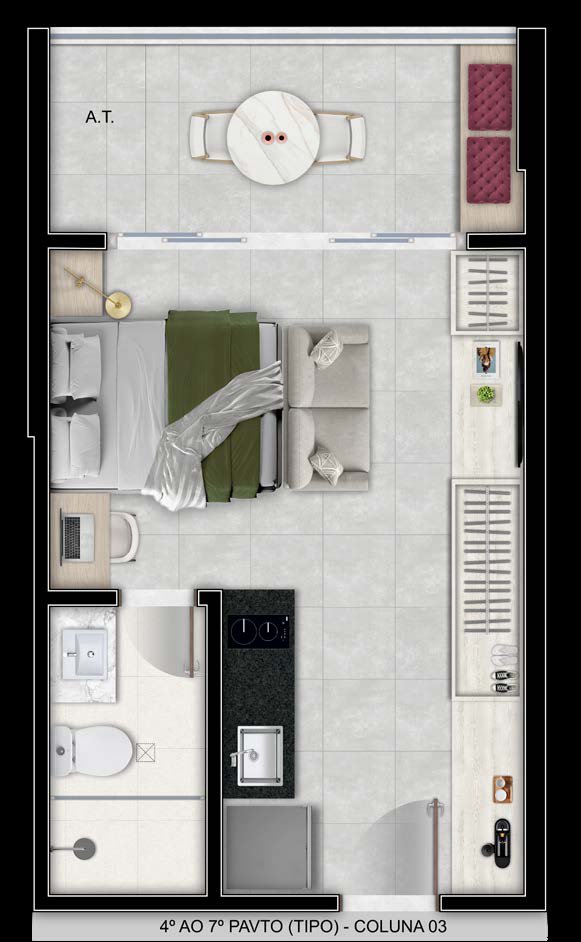 Planta Apartamento — On Sand
