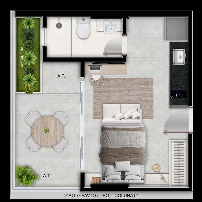Planta Apartamento — On Sand
