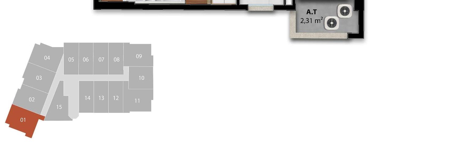 Planta Apartamento — Elevo Smart Living