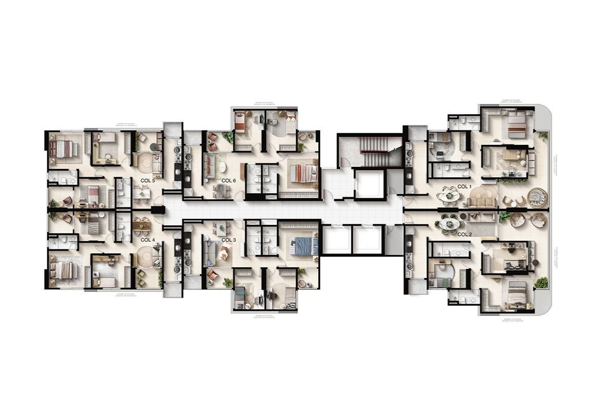 Planta Apartamento — Faena Residence