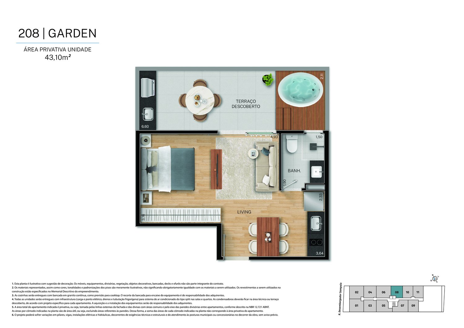 Planta 1 Quarto — Fit@370