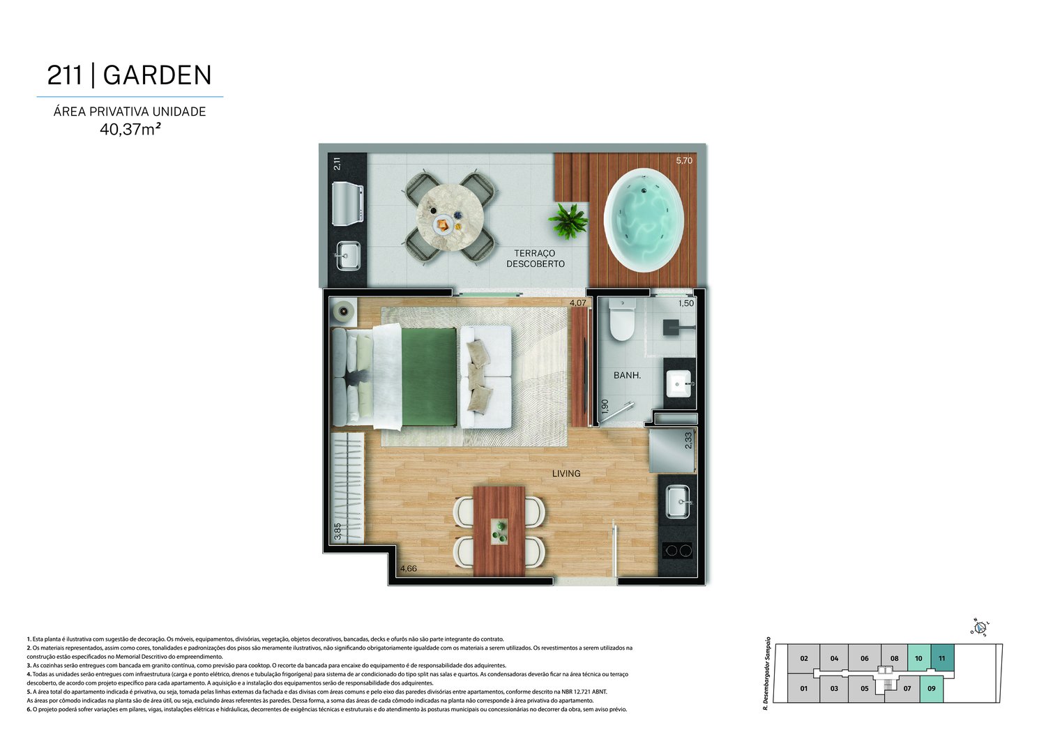 Planta 1 Quarto — Fit@370