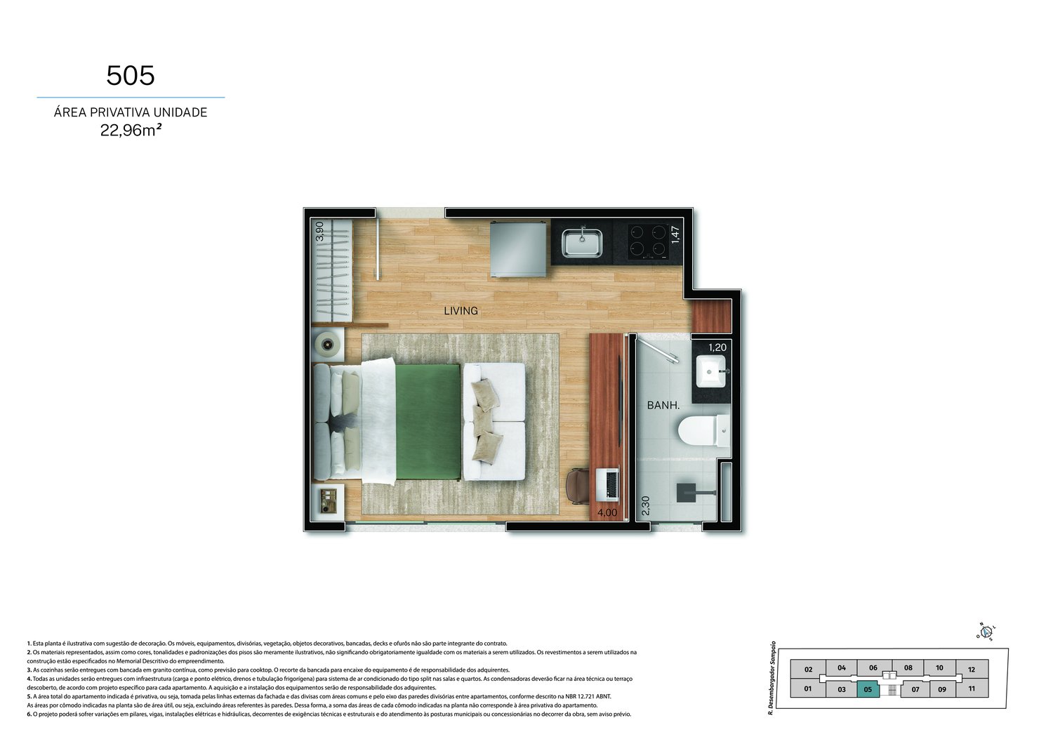 Planta 1 Quarto — Fit@370