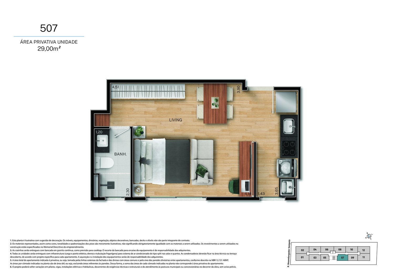 Planta 1 Quarto — Fit@370