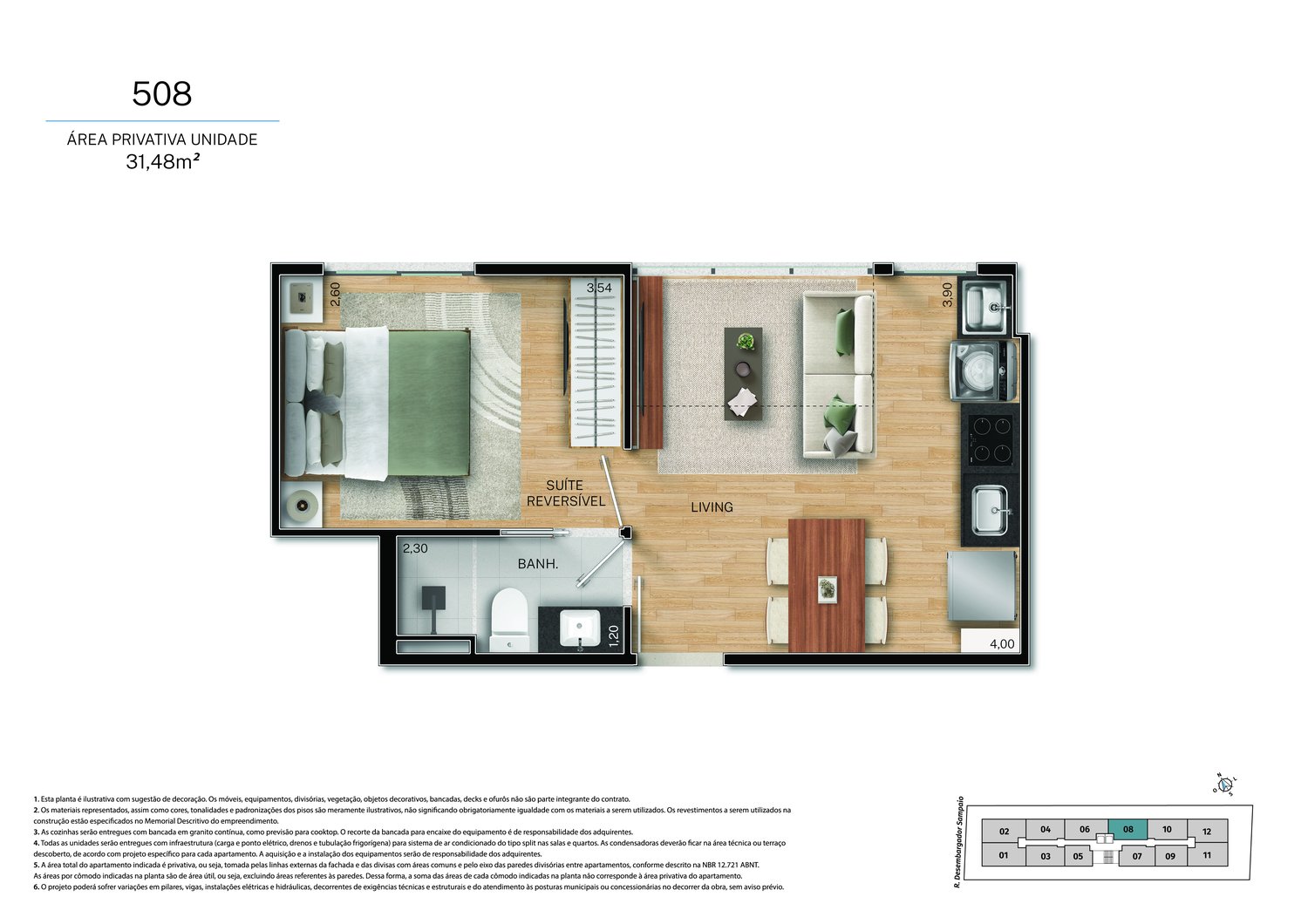 Planta 1 Quarto — Fit@370
