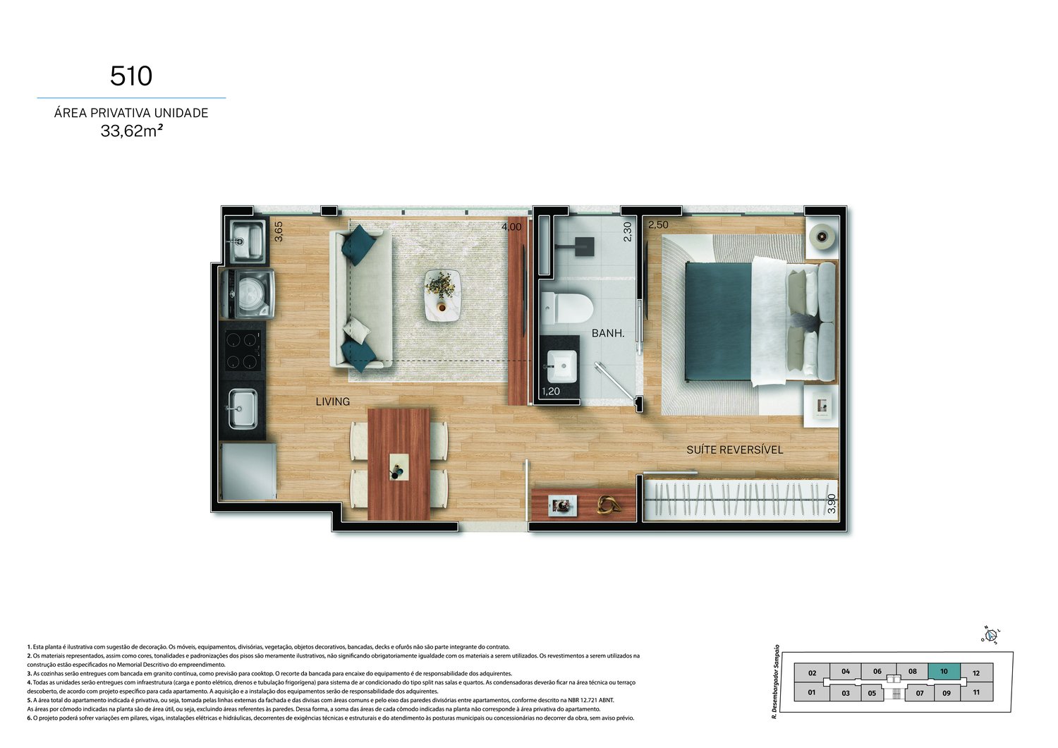 Planta 1 Quarto — Fit@370