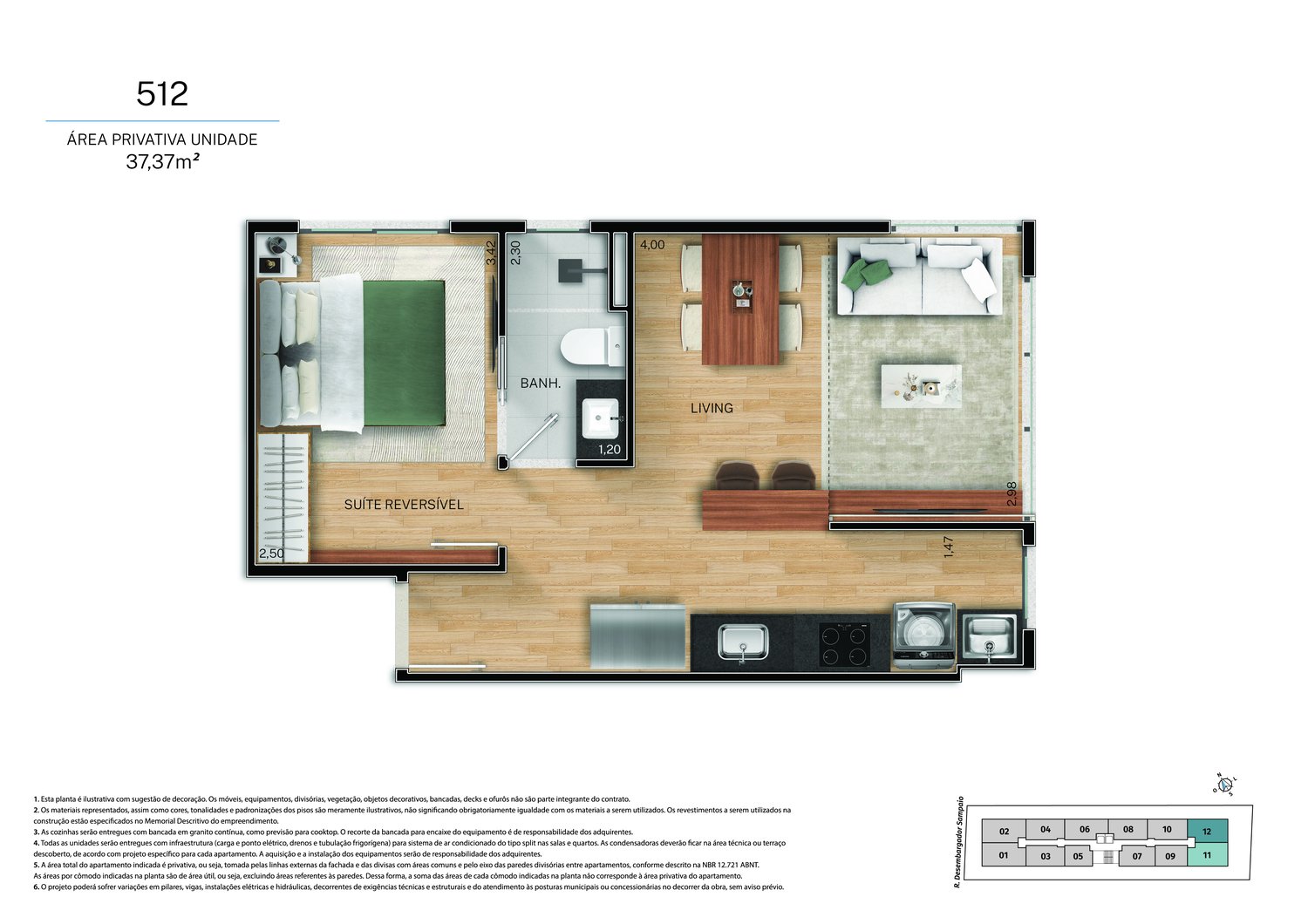 Planta 1 Quarto — Fit@370