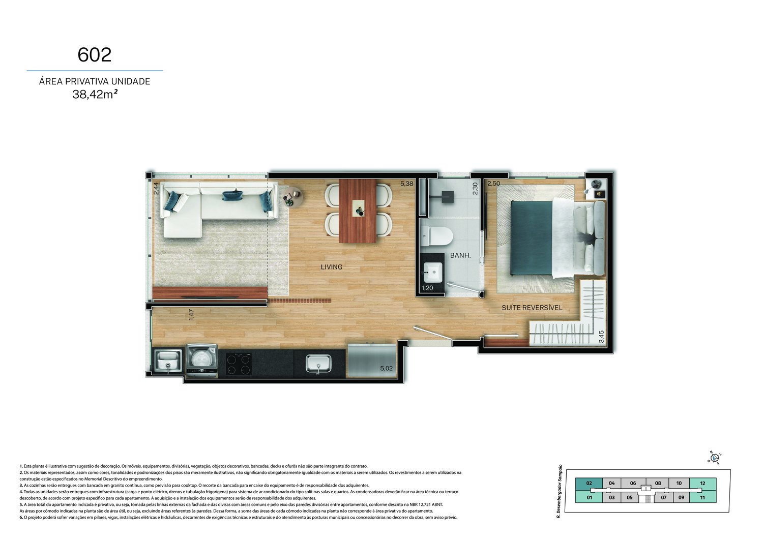 Planta 1 Quarto — Fit@370