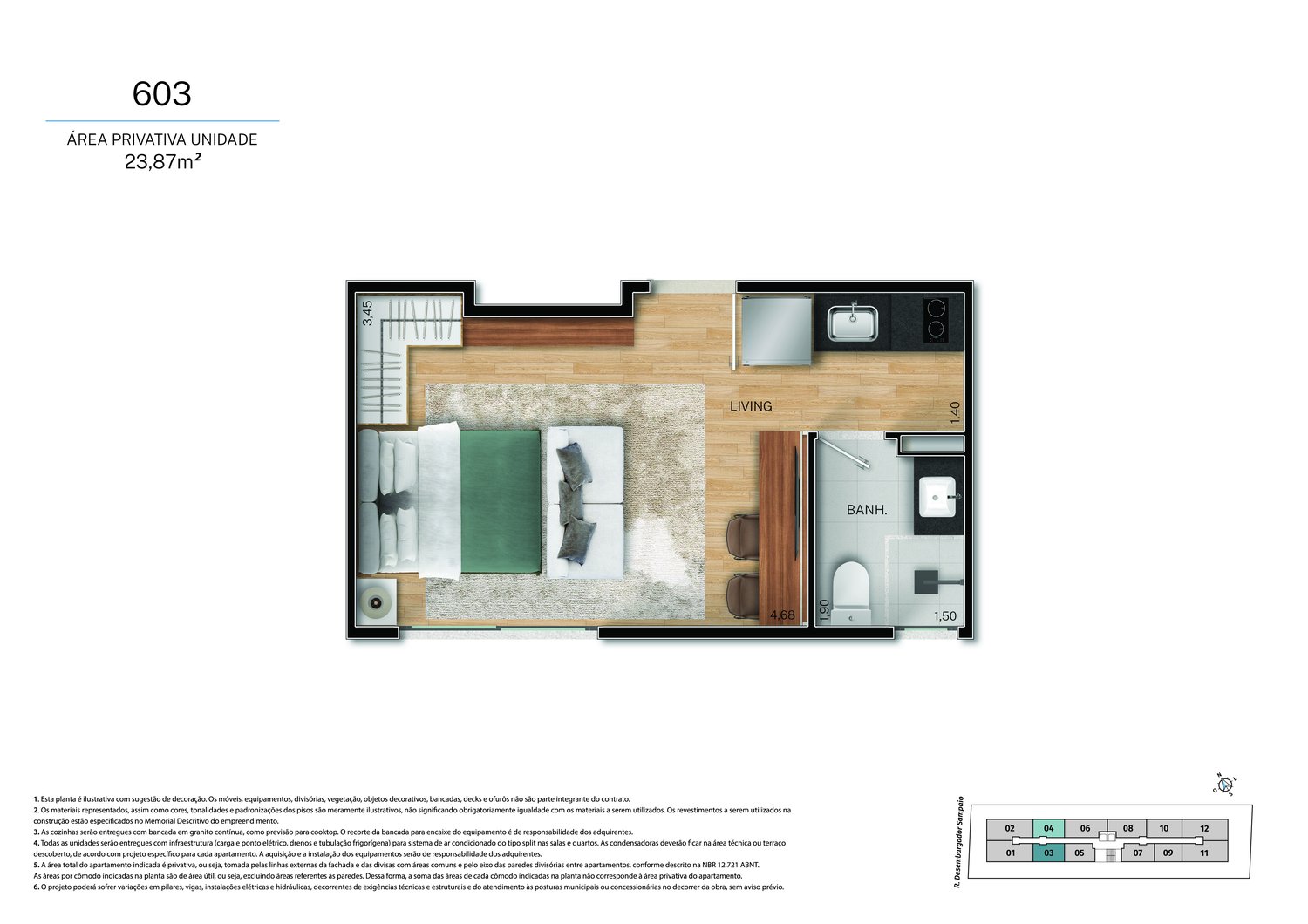 Planta 1 Quarto — Fit@370