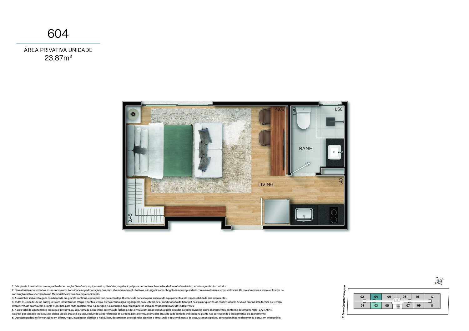 Planta 1 Quarto — Fit@370