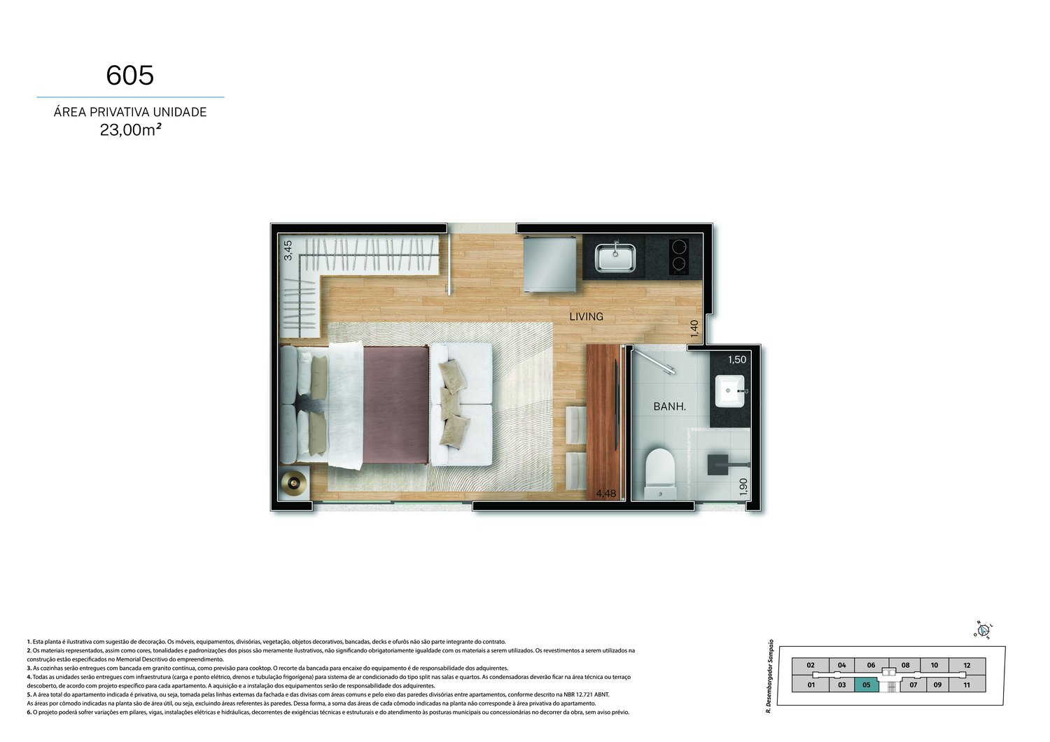 Planta 1 Quarto — Fit@370