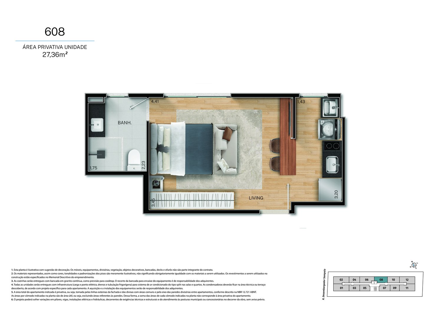 Planta 1 Quarto — Fit@370