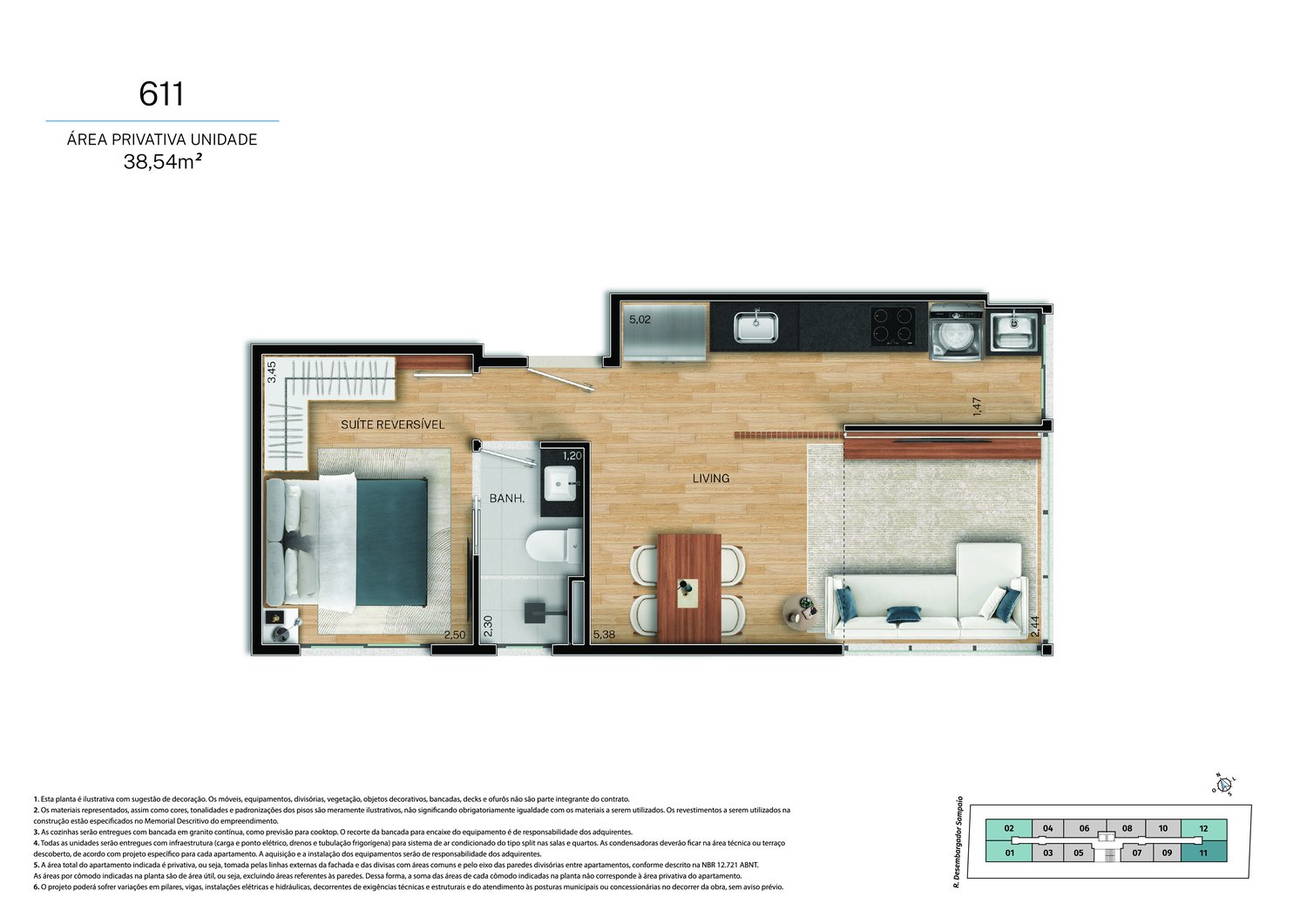 Planta 1 Quarto — Fit@370