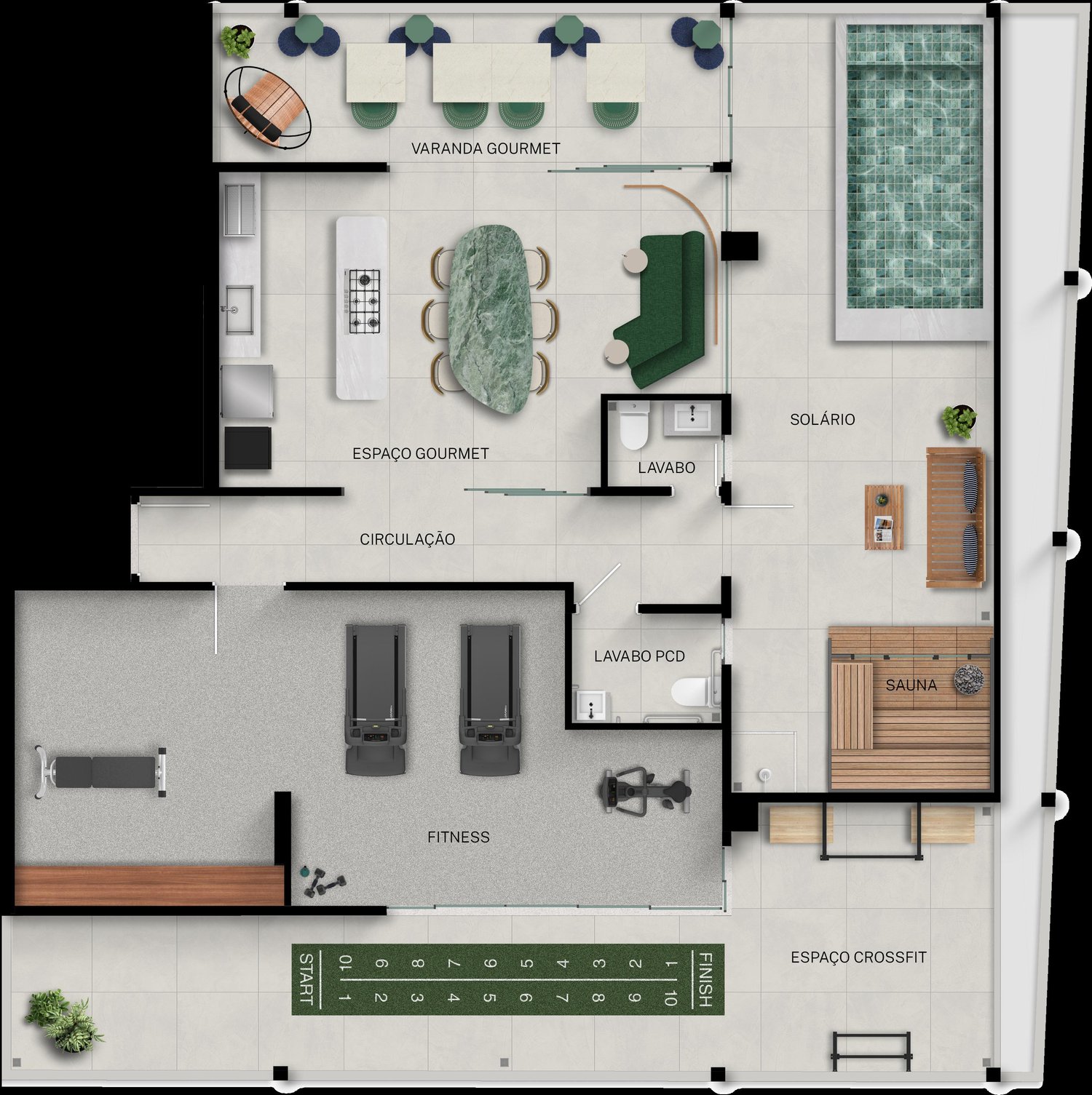 Planta Apartamento — Fit@370