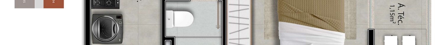 Planta 1 Quarto — Galazzi Smart Living