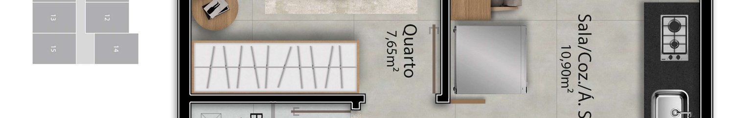 Planta 1 Quarto — Galazzi Smart Living