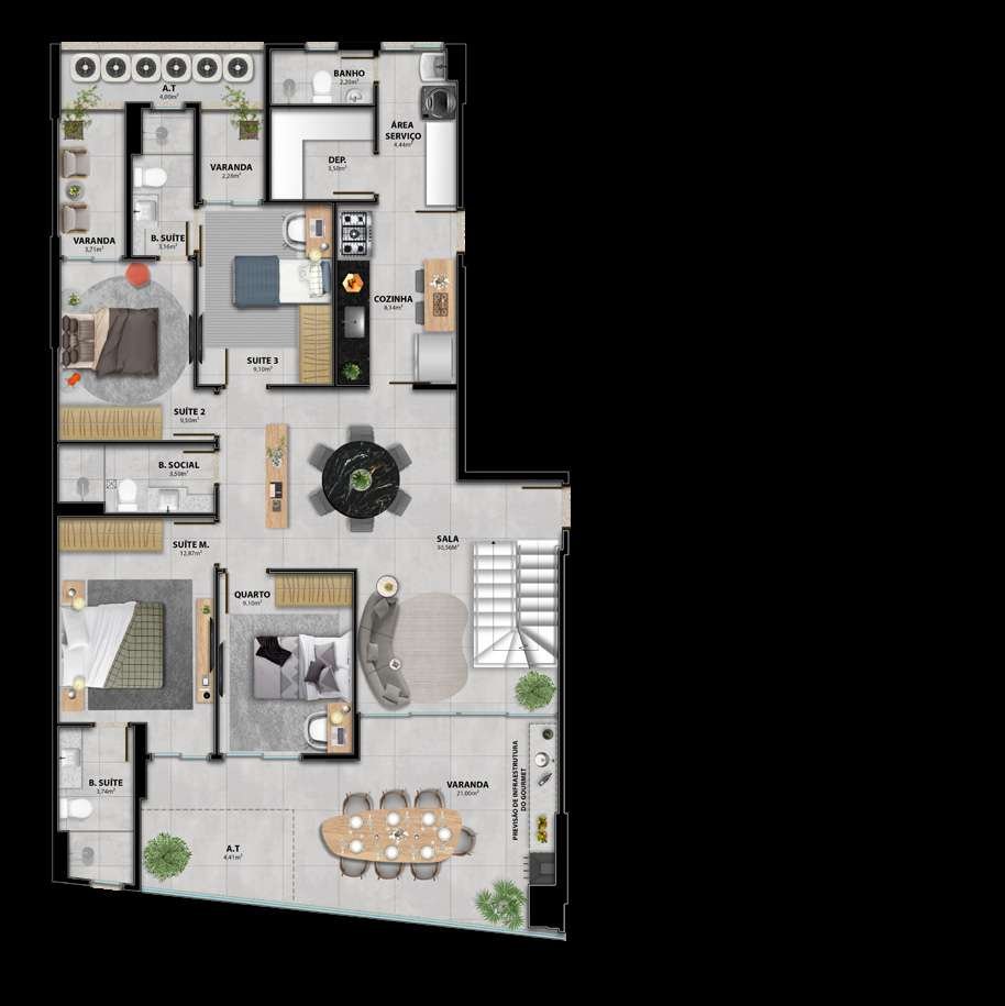 Planta Planta — Heleganz Residence