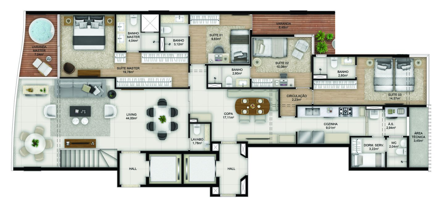 Planta Namorados 2 — Ilha Vitória Ocean Front Residences