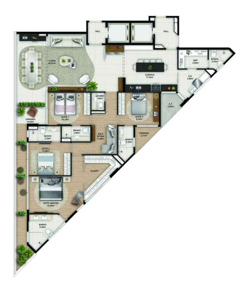 Planta Suá 2 — Ilha Vitória Ocean Front Residences