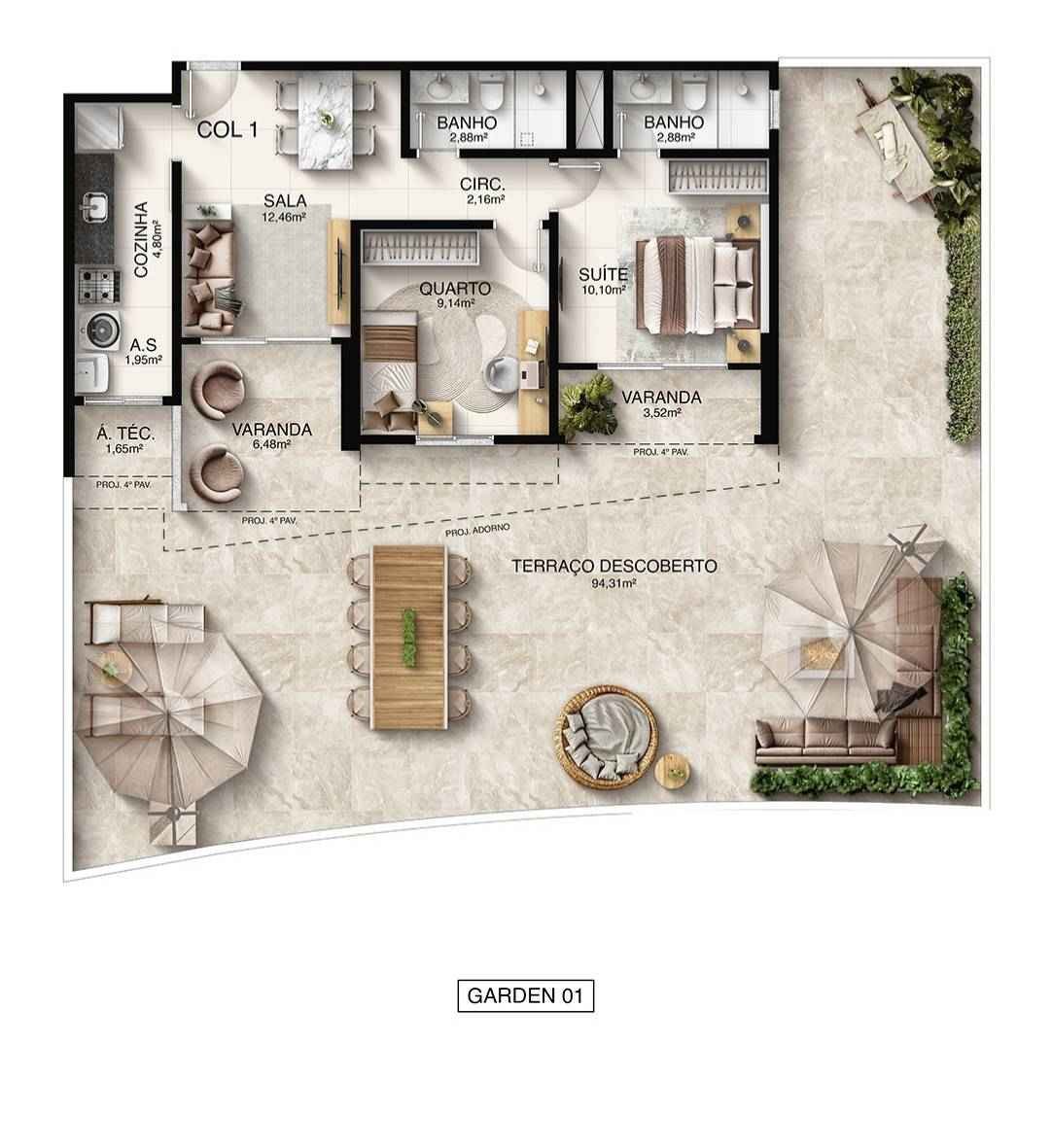 Planta Garden — Macan Residence