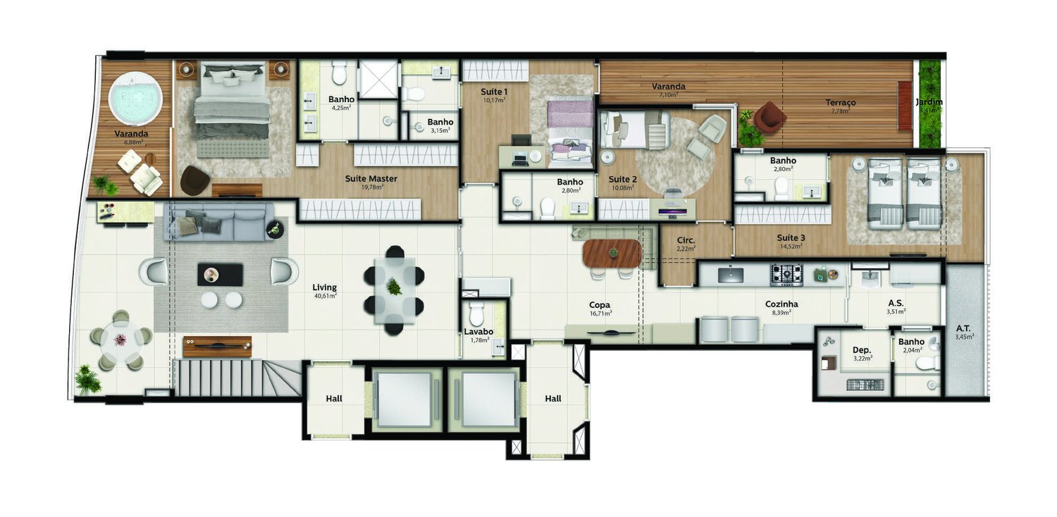 Planta Enseada 02 — Praia Parque Shopping