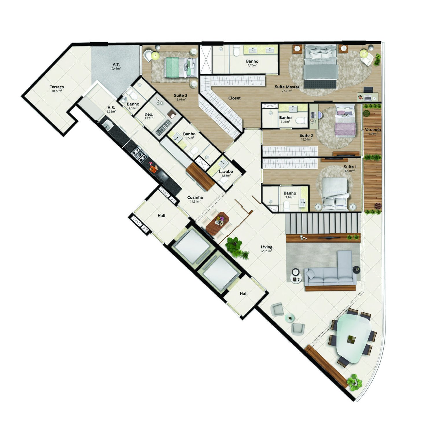 Planta Convento 02 — Praia Parque Shopping