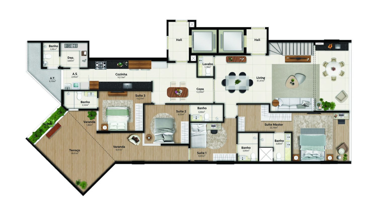 Planta Píer 01 — Praia Parque Shopping