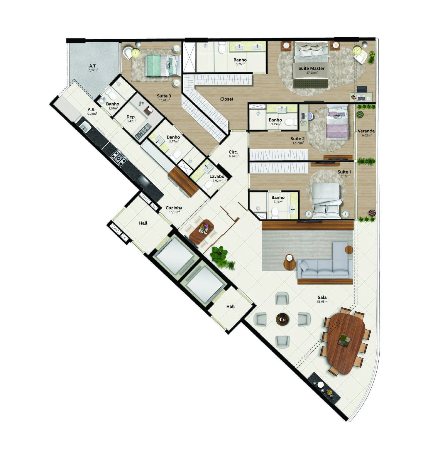 Planta Prainha 01 — Praia Parque Shopping