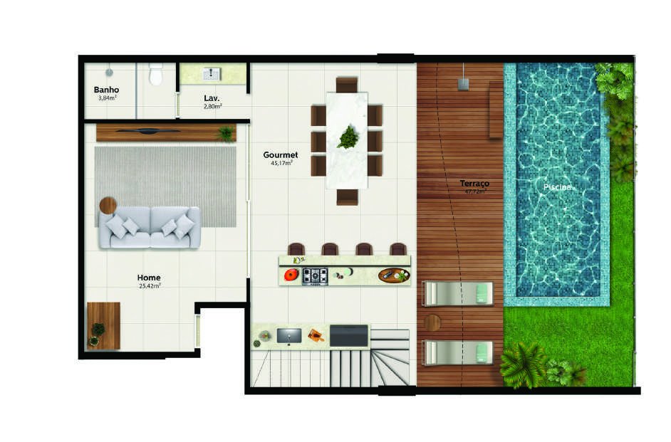 Planta Ilha 01 — Praia Parque Shopping