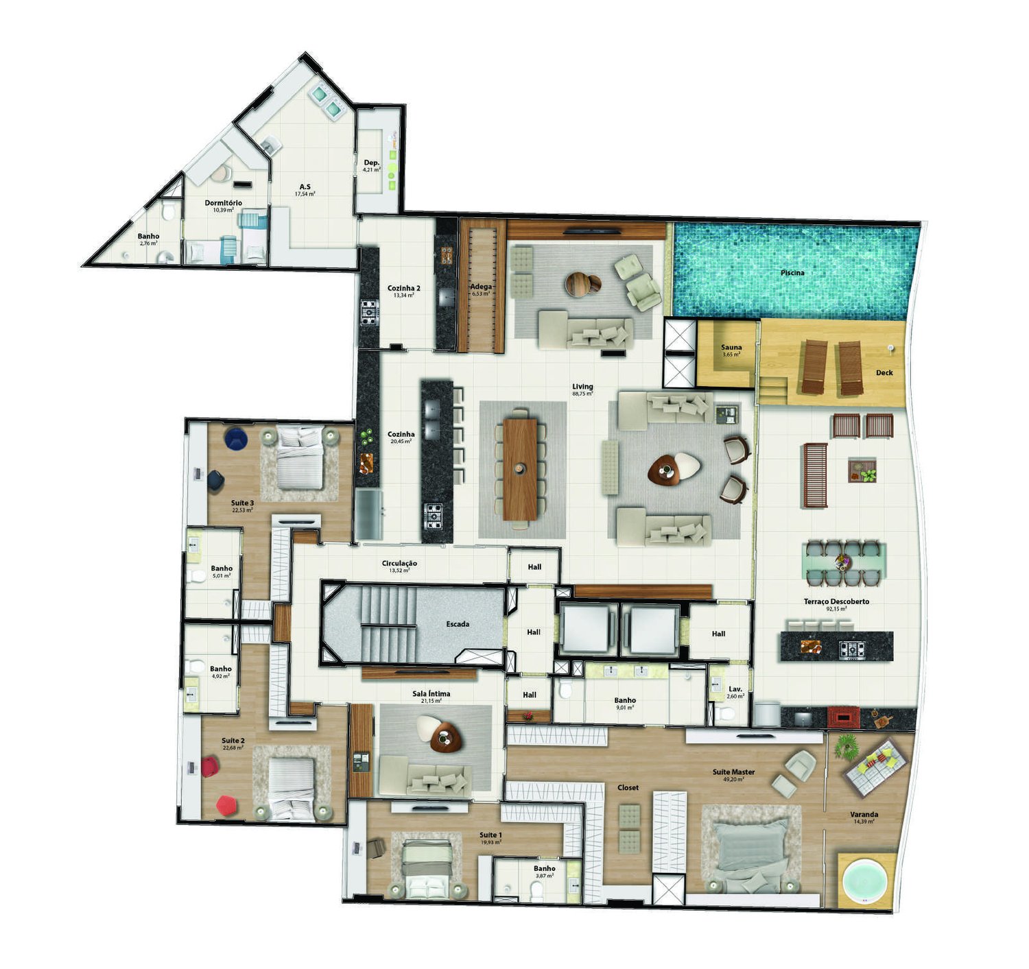 Planta Ilha 02 — Praia Parque Shopping