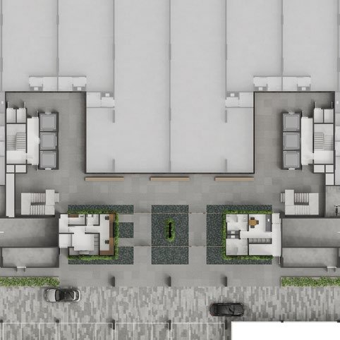 Planta 4 Suites Coluna 01/05 — Showa Nature Living