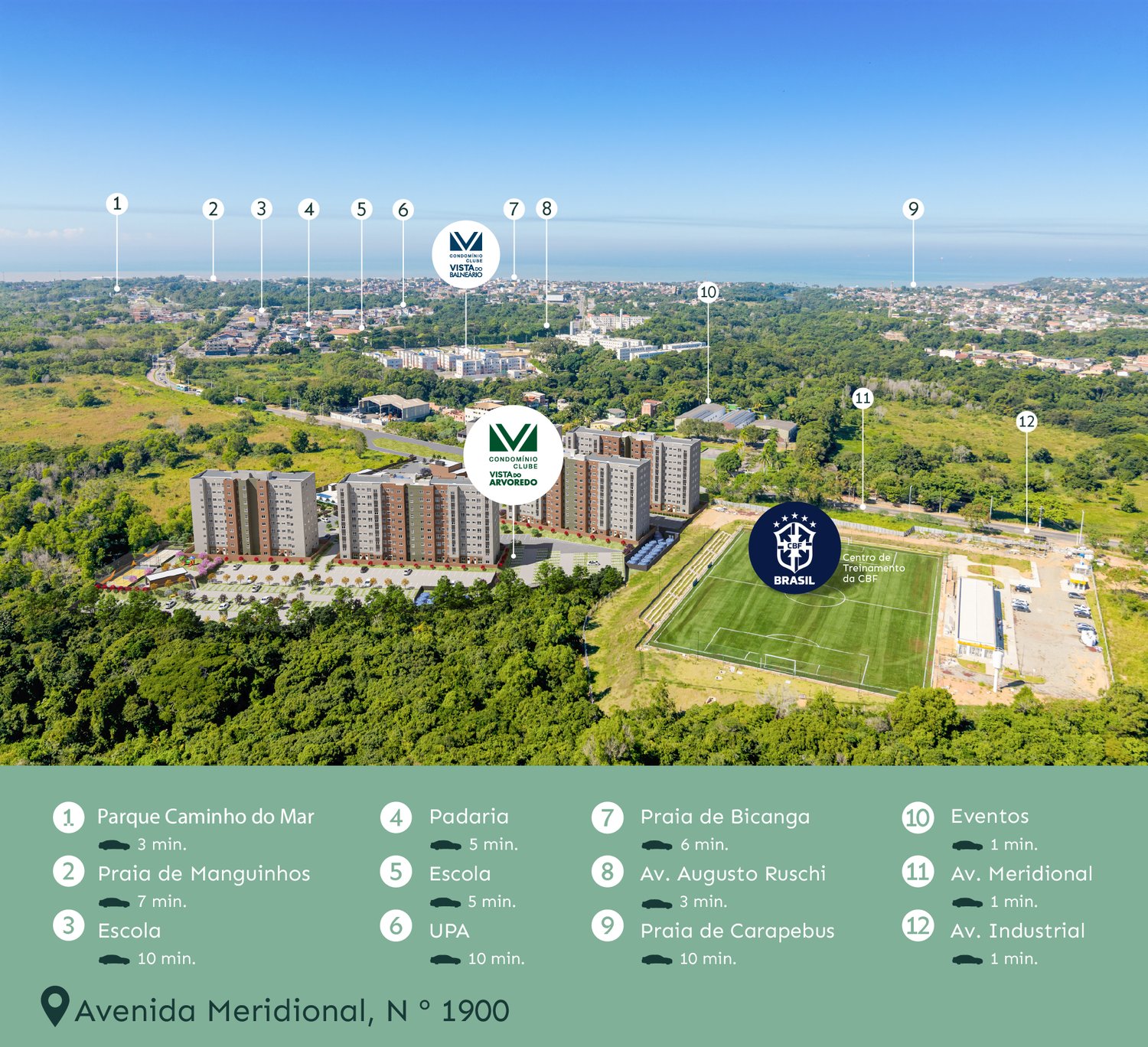 Vista do Arvoredo Condomínio Clube em Lagoa de Carapebus