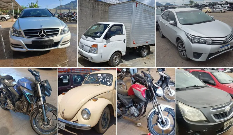 Detran-ES realiza leilao com 800 veiculos a partir de R$ 400 na Serra